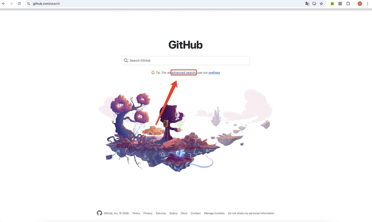 图:点击 advanced search